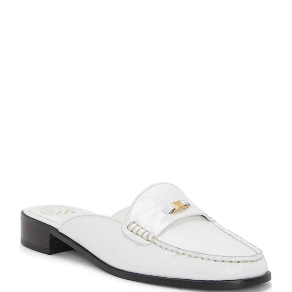NEW VINCE CAMUTO women cobby mule in bianco